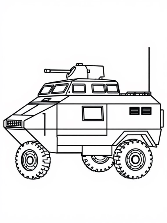 simple armored vehicle design