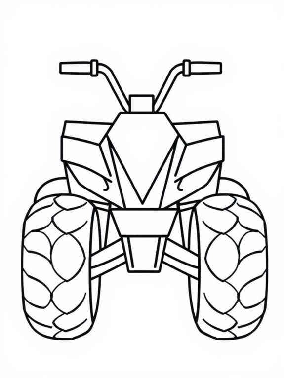 simple atv coloring page