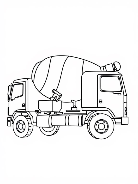 simple cement mixer illustration