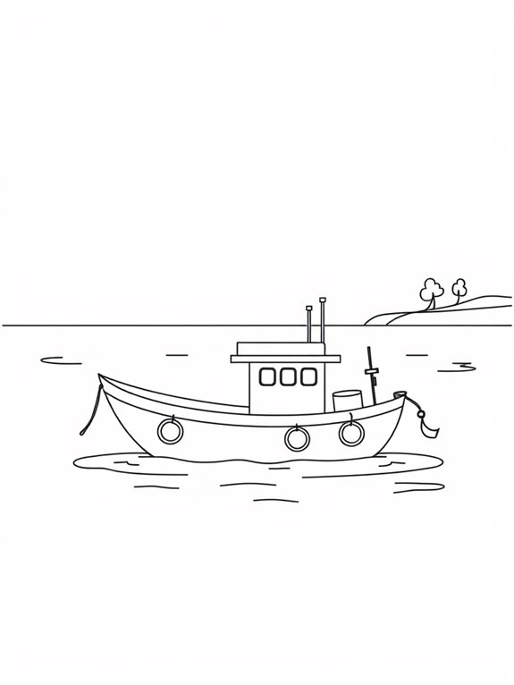 simple fishing boat design