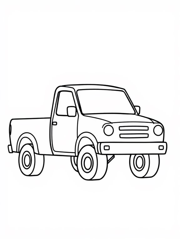 simple pickup truck design