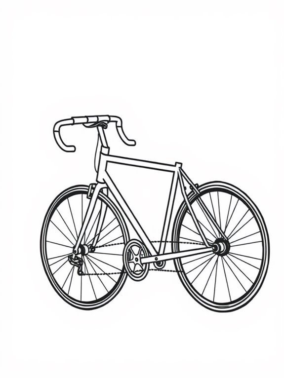 sleek minimalist bike silhouette