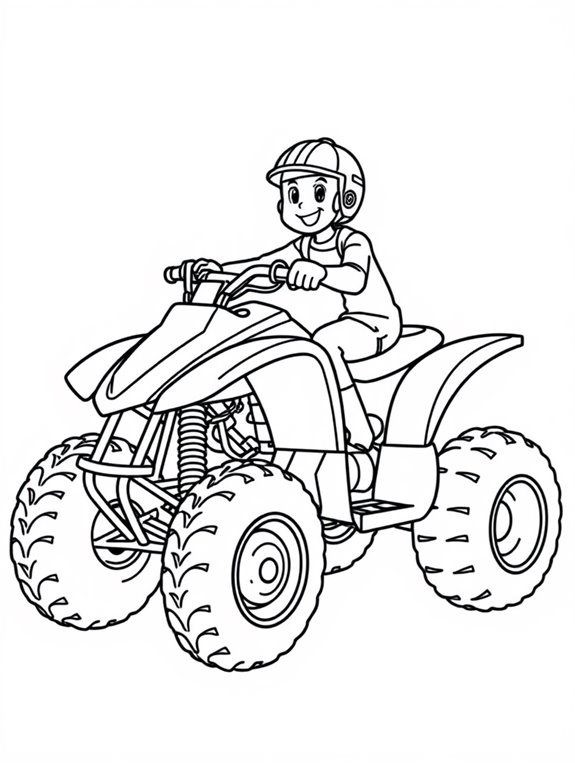 smiling driver on atv