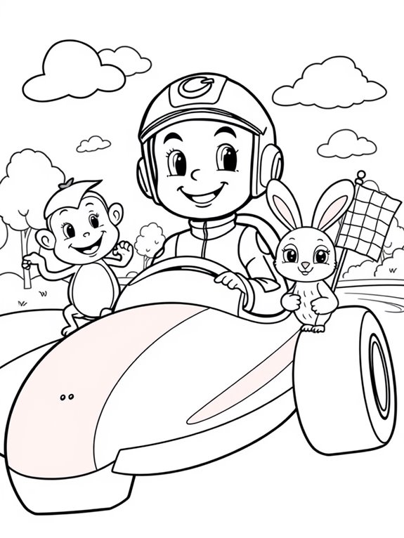 speed racer animal friends