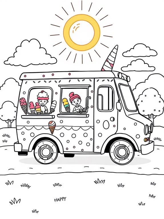 sunny ice cream fun