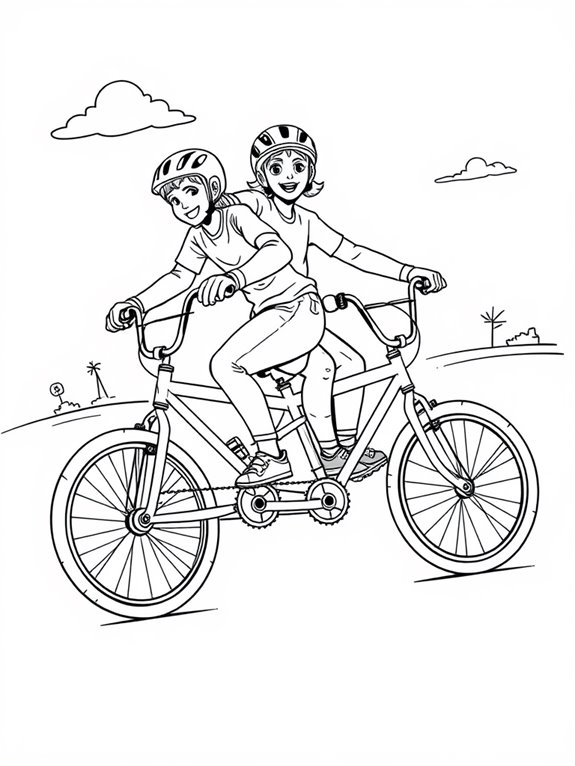 tandem bmx bike ride