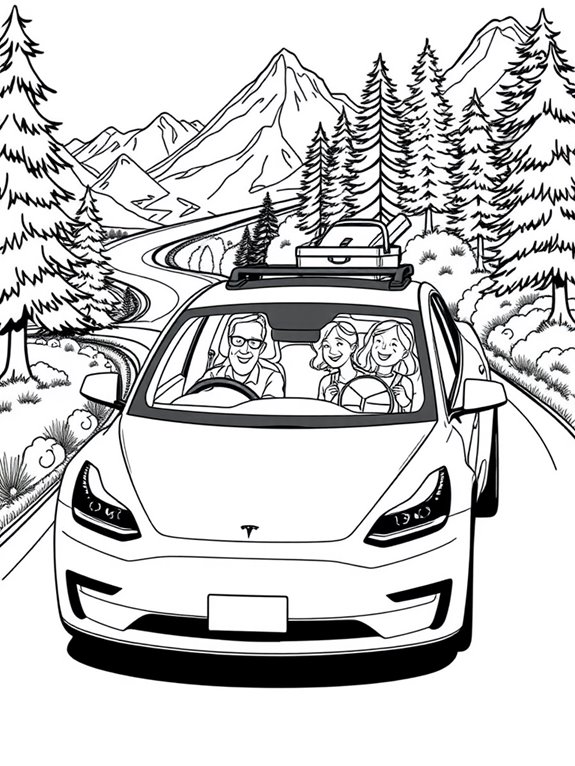 tesla family road trip