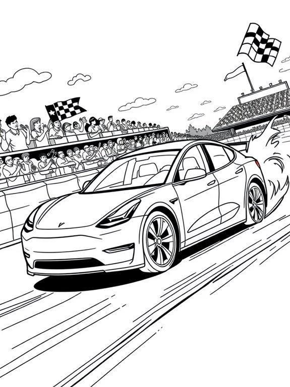 tesla model y racing fun