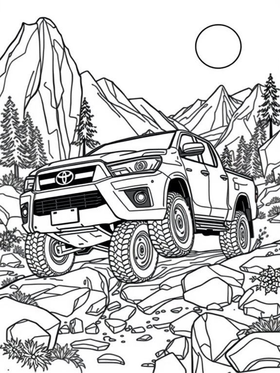 toyota hilux adventure coloring