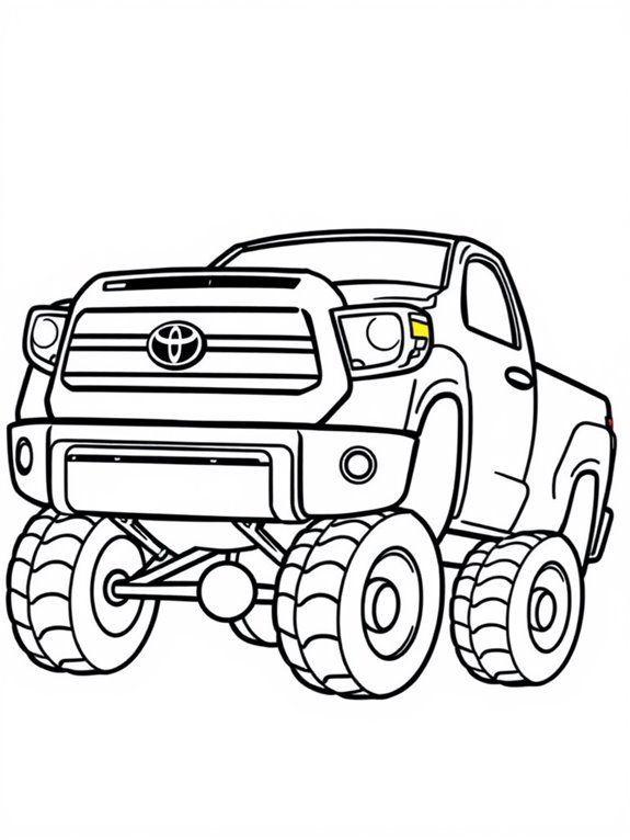 toyota tundra coloring page