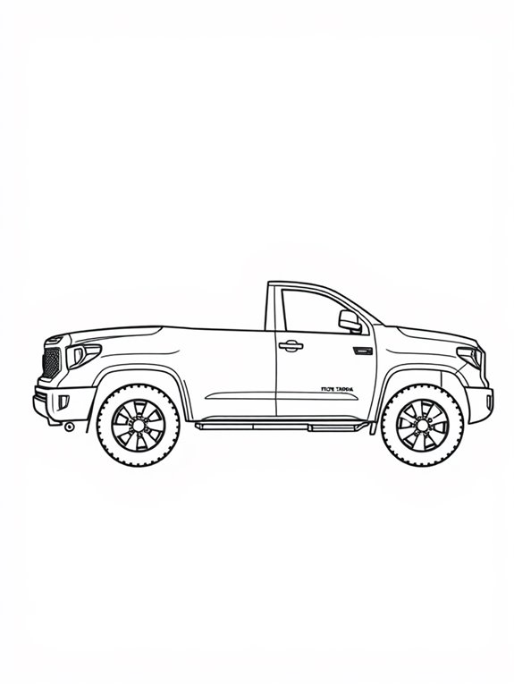 toyota tundra coloring page