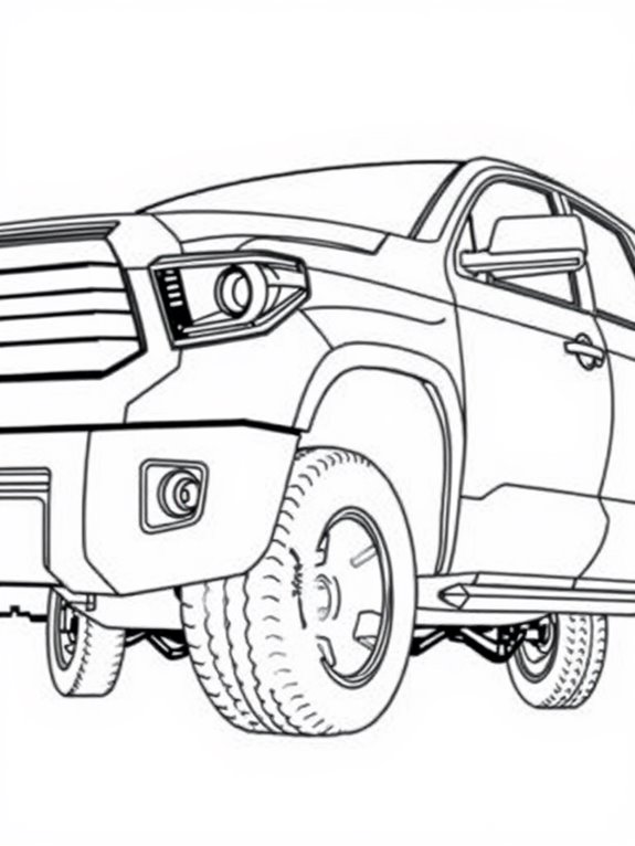 toyota tundra coloring page