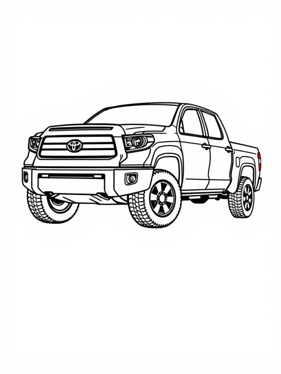 toyota tundra coloring page