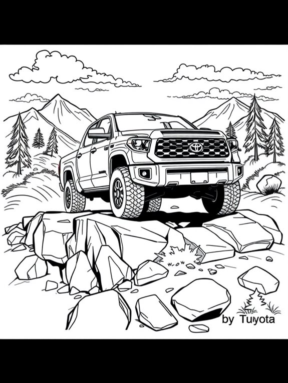 toyota tundra coloring page