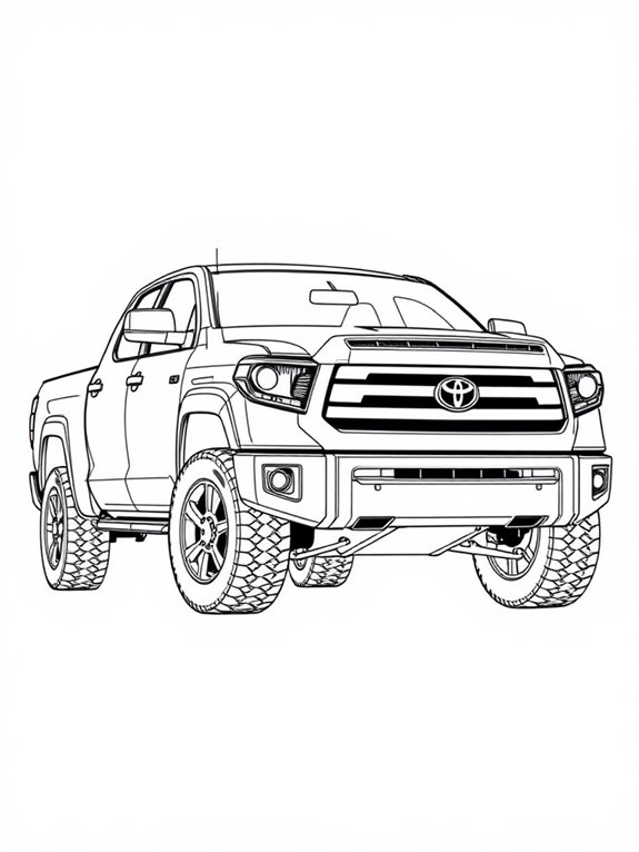 toyota tundra coloring page