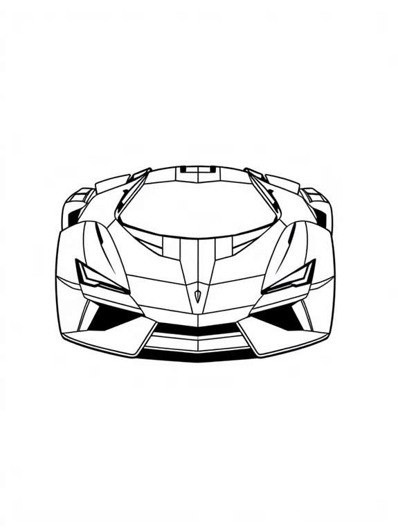 transformers car coloring page