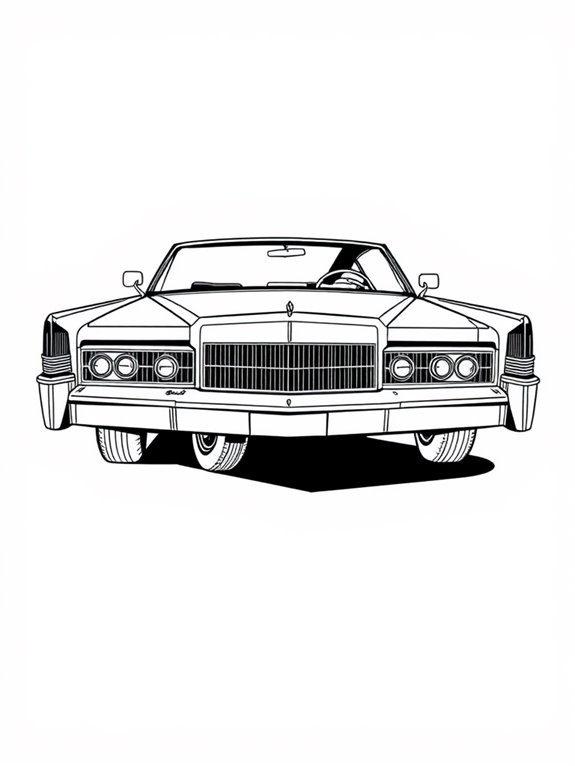 vintage lincoln continental art