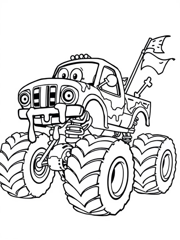 zombie monster truck art